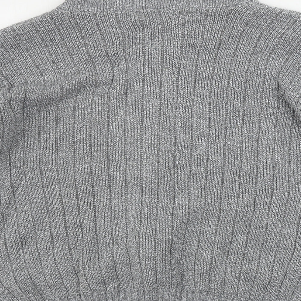 pab Mens Grey   Jacket Coatigan Size M