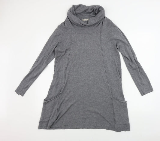 voules vous Womens Grey   Jumper Dress  Size M