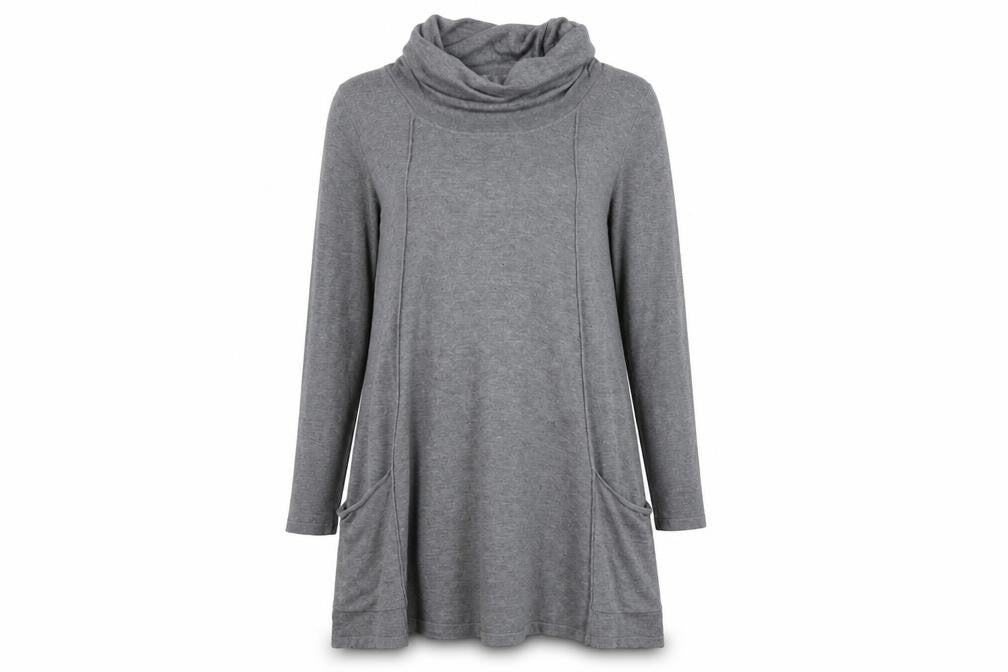 voules vous Womens Grey   Jumper Dress  Size M