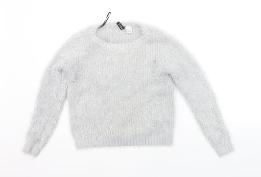 Divided Womens Grey   Pullover Jumper Size S