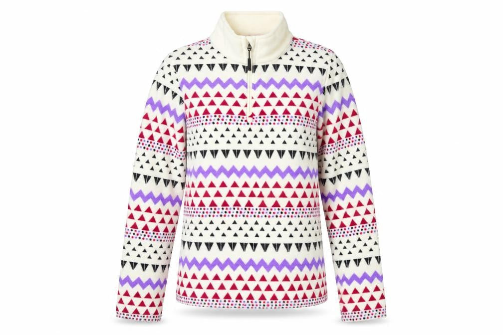 Winter Adventures Womens White Geometric  Pullover Jumper Size S