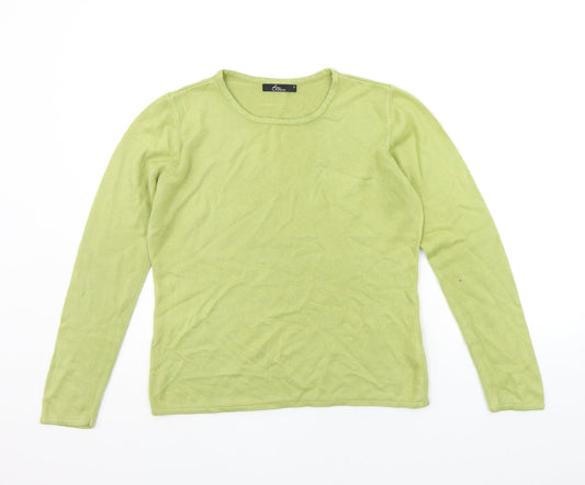 BM Womens Green   Pullover Jumper Size S