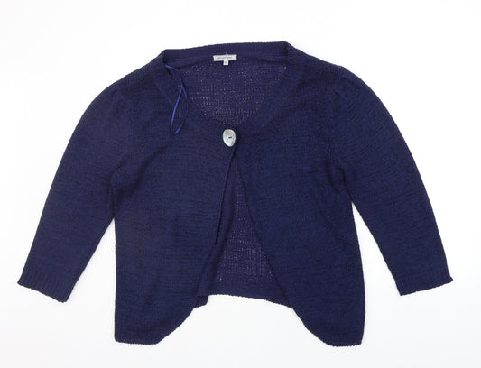Reflections Womens Blue   Cardigan Jumper Size XL