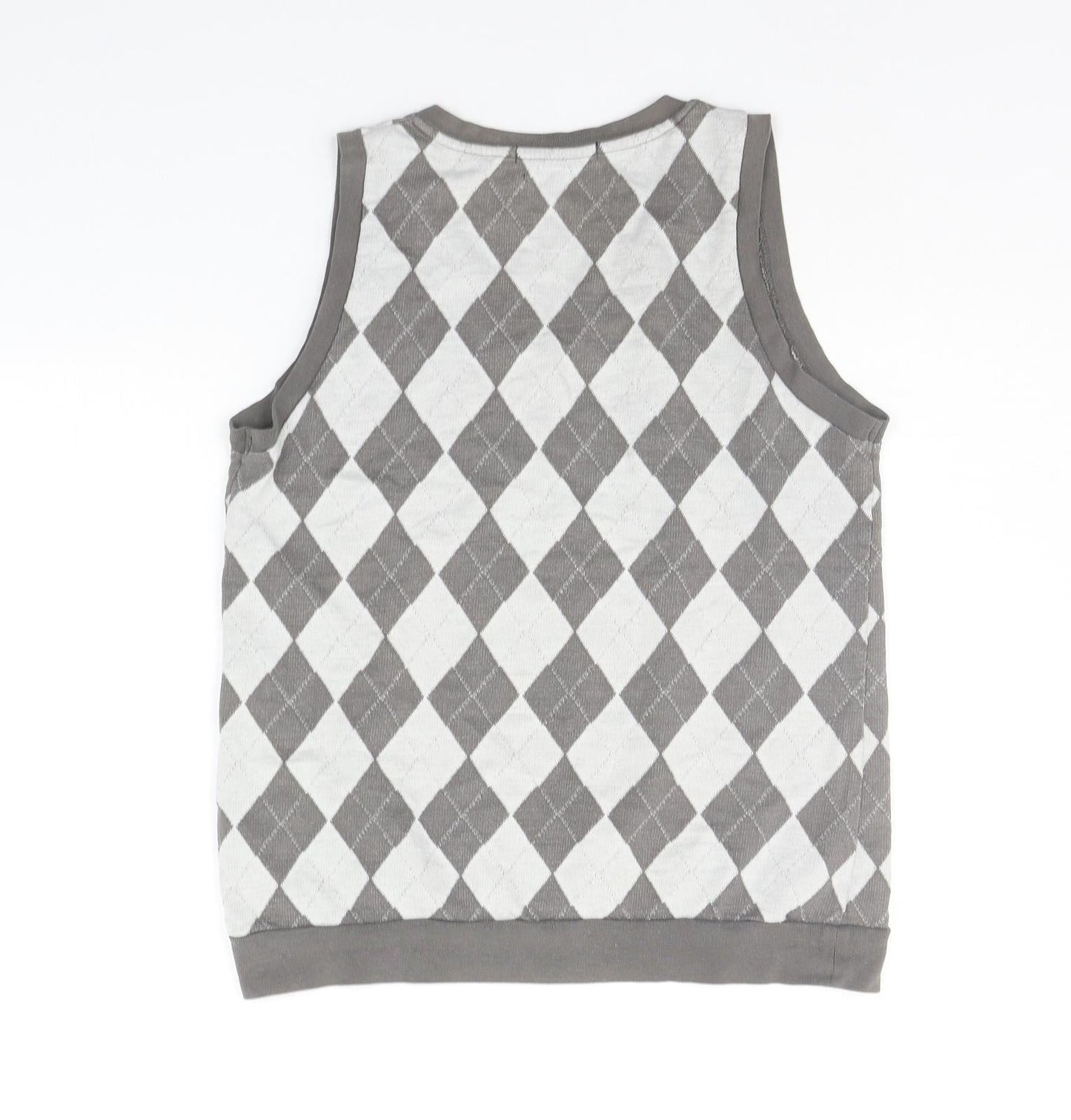 folded&hung Womens Grey Geometric  Pullover Jumper Size M