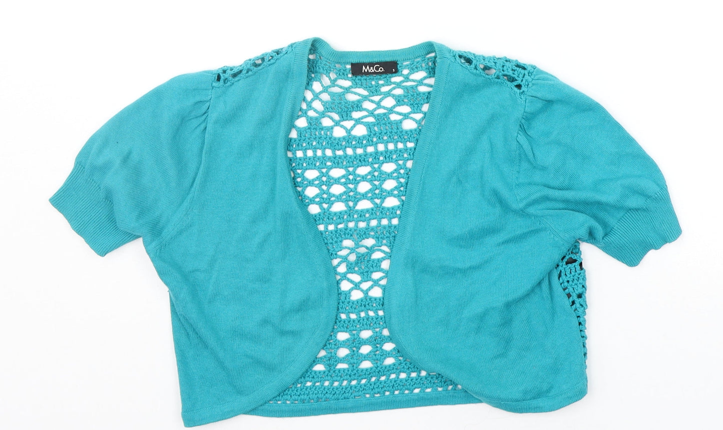 M&Co Womens Green   Cardigan Jumper Size S