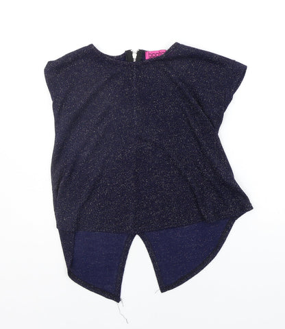 Boohoo Womens Blue   Basic Blouse Size 8