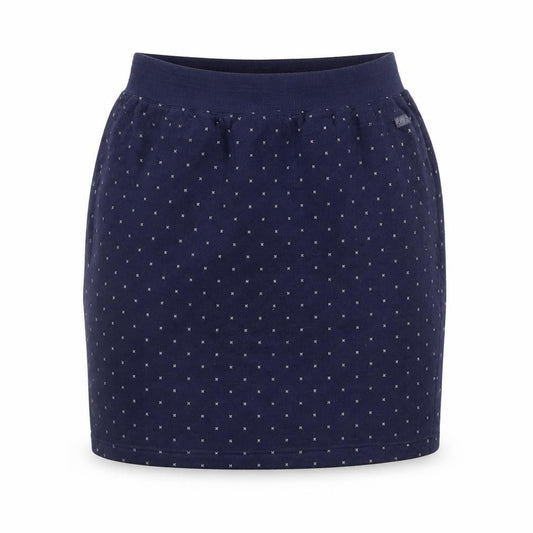 Dash Womens Blue Geometric  A-Line Skirt Size L