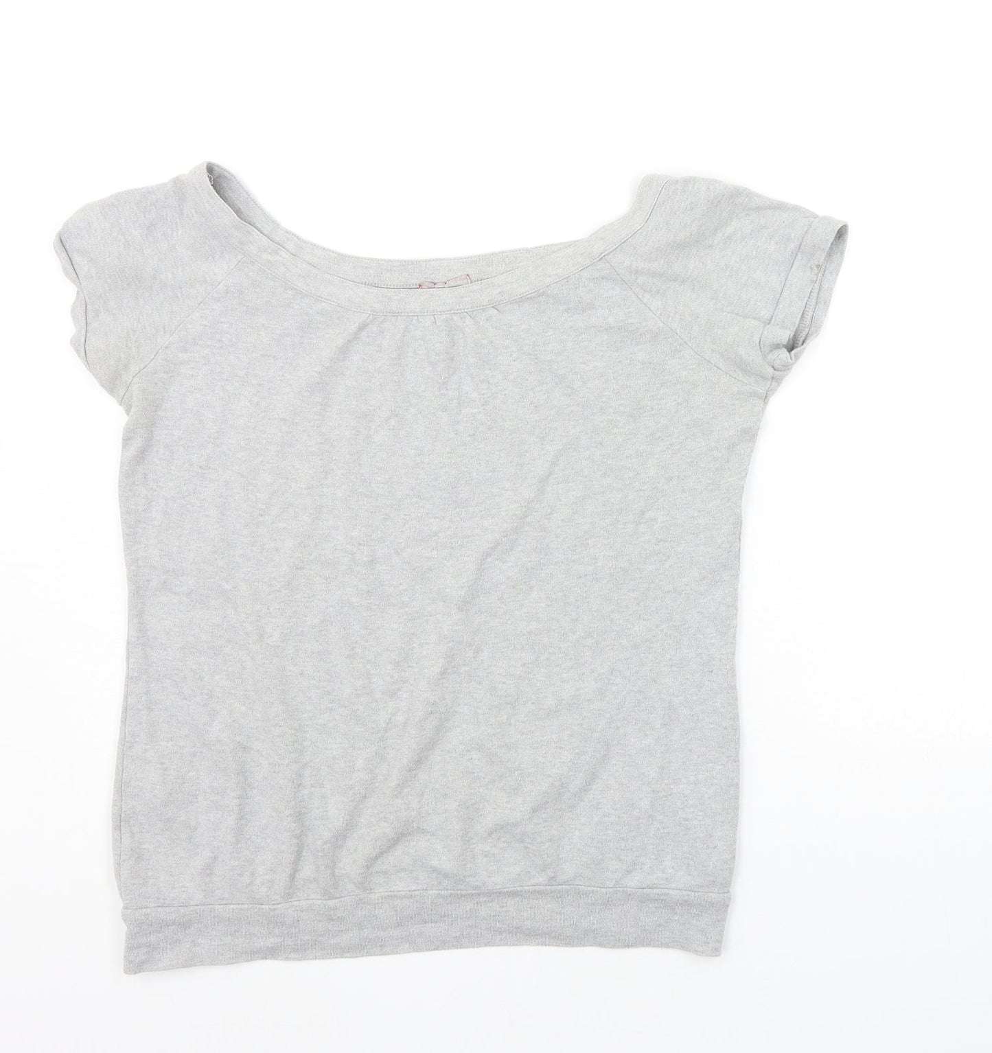 NEXT Womens Grey Houndstooth  Basic T-Shirt Size 10
