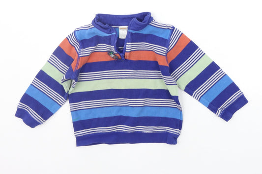 Gymboree Girls Blue Striped  Pullover Jumper Size 3 Years