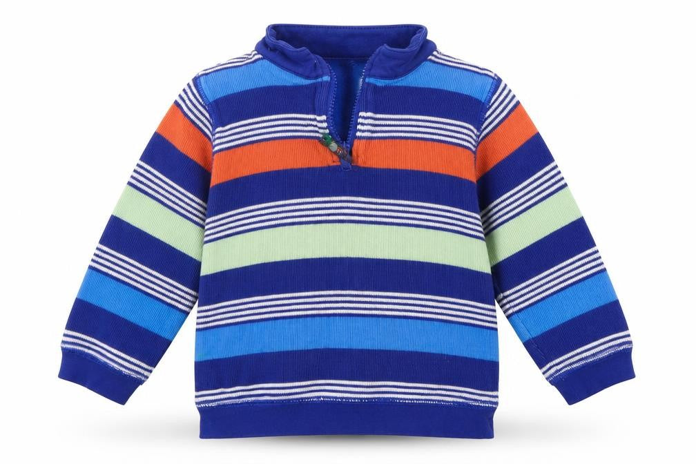 Gymboree Girls Blue Striped  Pullover Jumper Size 3 Years