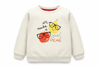 Picapino Girls Beige   Pullover Sweatshirt Size 8 Years
