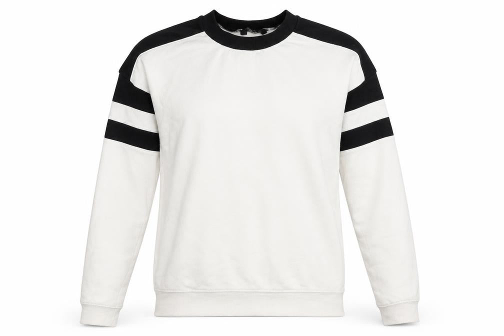 New Look Womens White   Pullover Sweatshirt Size 6