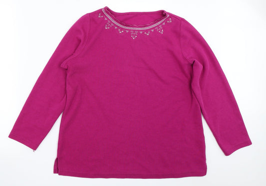 Preworn Womens Purple   Pullover Jumper Size M
