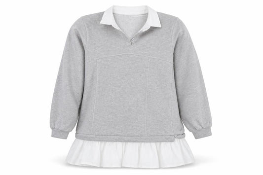 New Look Womens Grey   Pullover Sweatshirt Size M