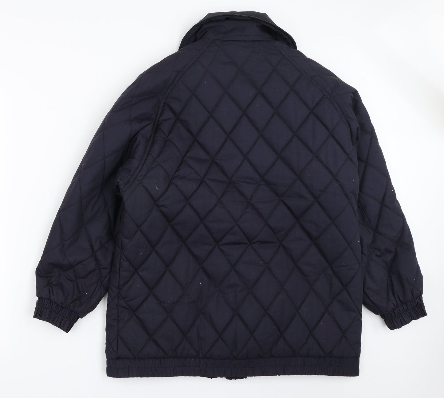 Sensations Womens Blue   Quilted Coat Size 12