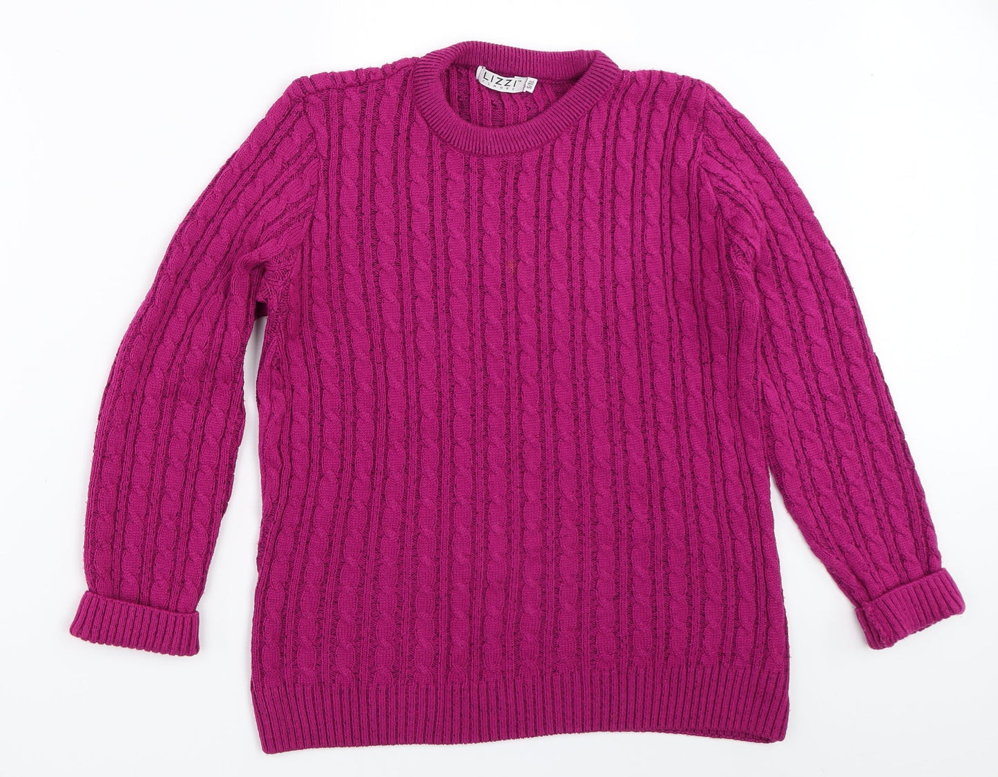 Lizzie Clark Womens Purple   Pullover Jumper Size S