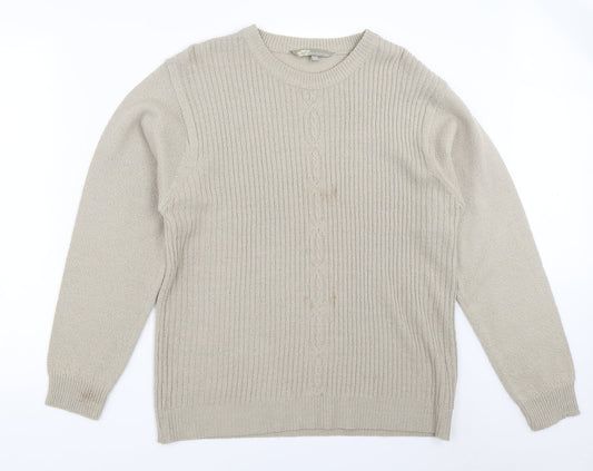 Akal Collection Womens Beige   Pullover Jumper Size L