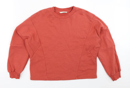 Preloved George Womens Orange   Pullover Sweatshirt Size M - Front