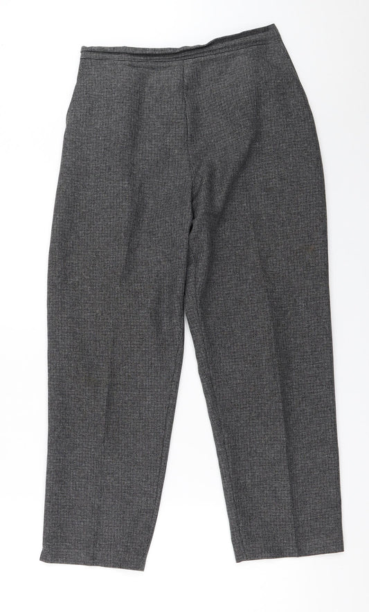 Preworn Womens Grey   Trousers  Size 12 L24.5 in