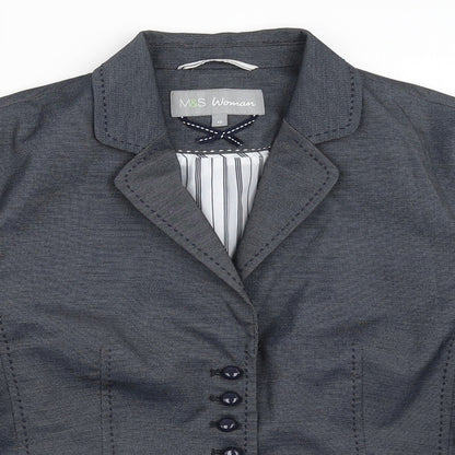 Marks & Spencer Womens Blue   Jacket Blazer Size 12