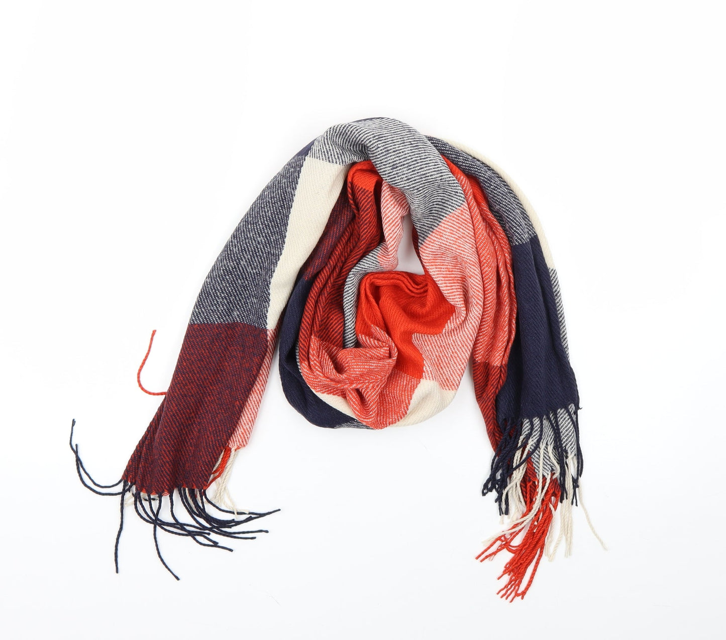 Preworn Womens Multicoloured Check   Scarf