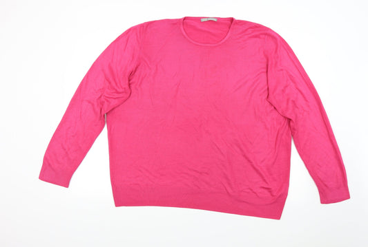 M&S Womens Pink   Pullover Jumper Size 20