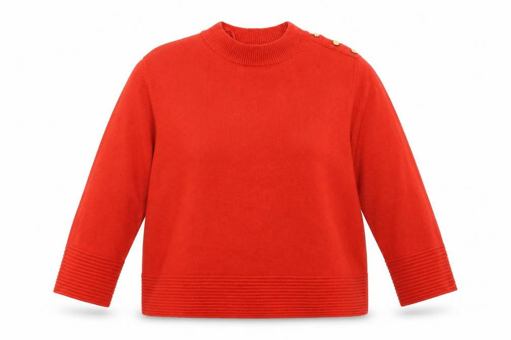 Marks & Spencer Womens Red  Knit Pullover Jumper Size 14