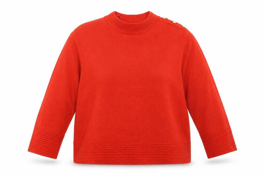 Marks & Spencer Womens Red  Knit Pullover Jumper Size 14