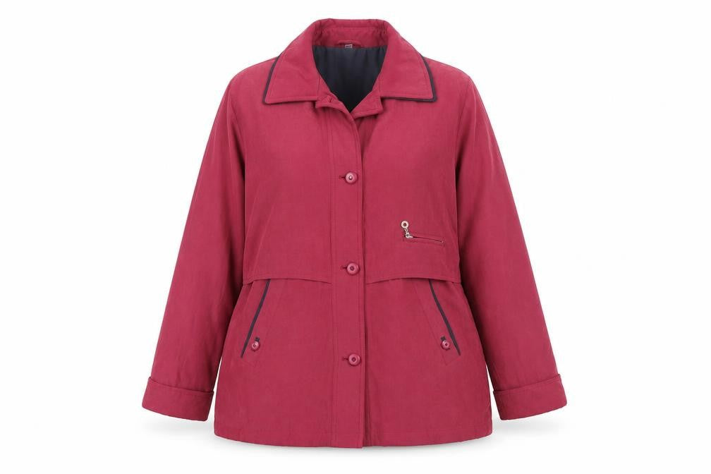Preworn Womens Pink   Overcoat Coat Size 14