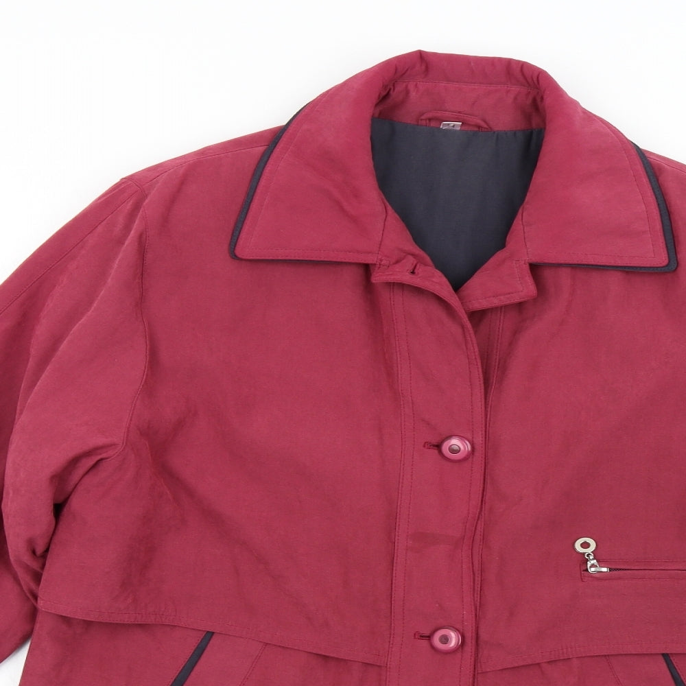 Preworn Womens Pink   Overcoat Coat Size 14