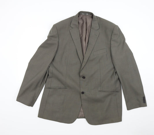 F&F Mens Green   Jacket Suit Jacket Size 44