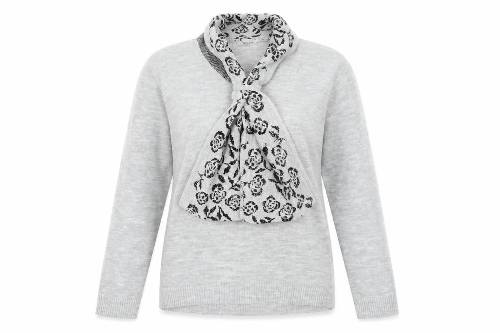 Hand to Hand Womens Grey  Knit Pullover Jumper Size S