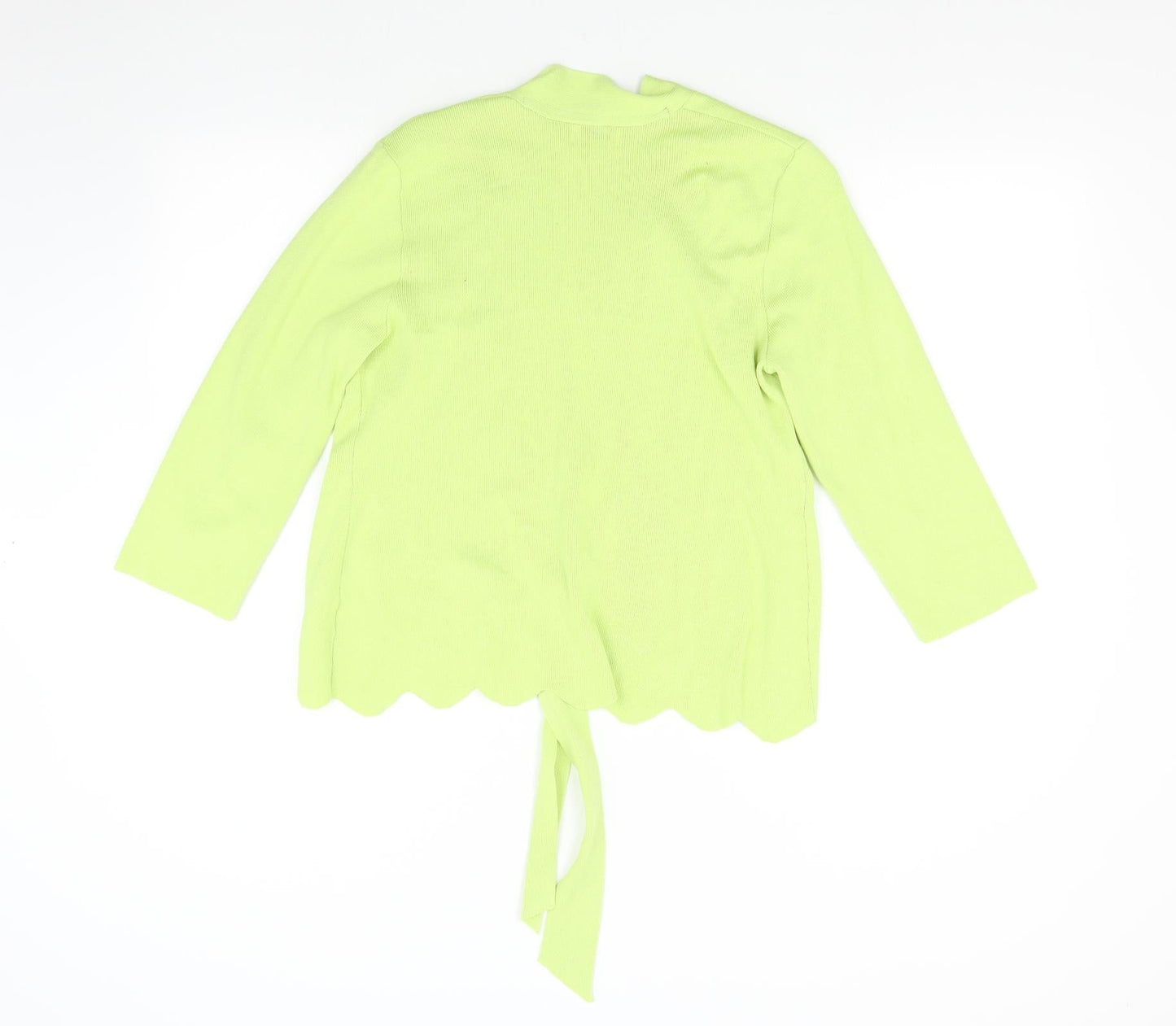 Ellie Womens Green  Knit Cardigan Jumper Size L