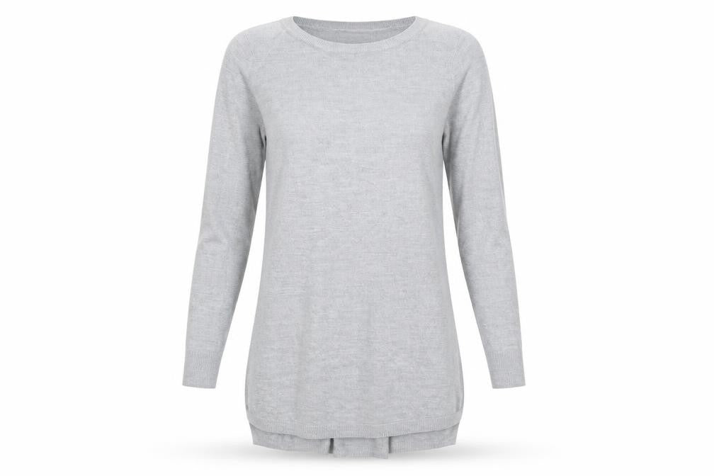 South Womens Grey  Knit Pullover Jumper Size 8