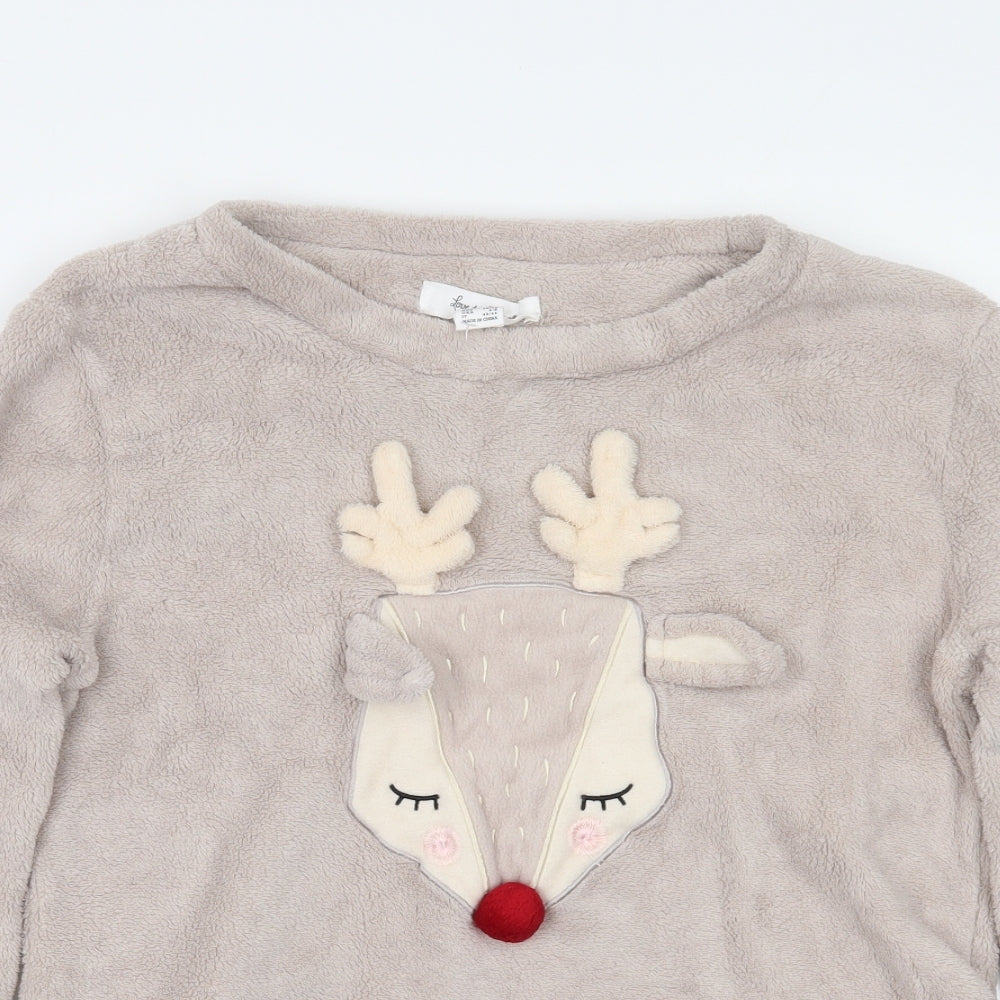 Love to lounge Womens Beige   Top Pyjama Set Size S  - Christmas