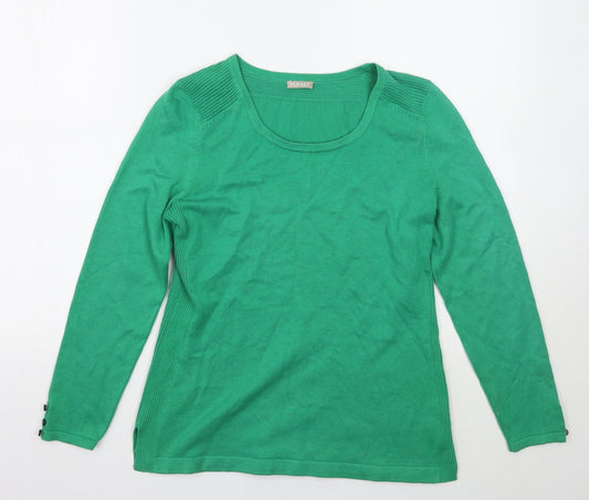 Planet Womens Green   Pullover Jumper Size S