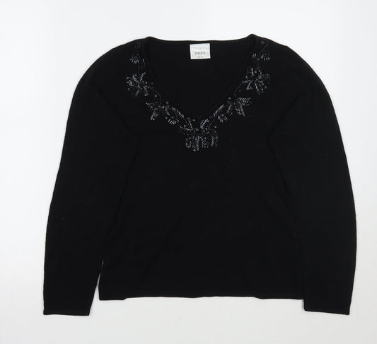 NEXT Womens Black   Pullover Jumper Size 10