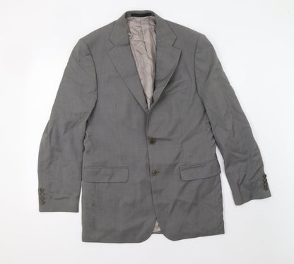 Preloved Preworn Mens Grey   Jacket Blazer Size 42 - Front