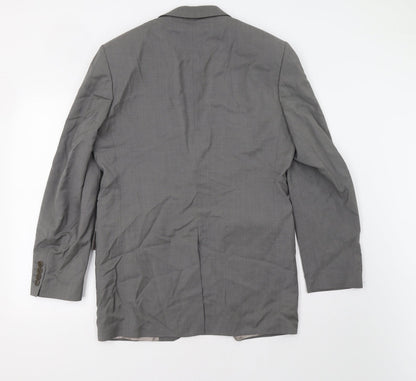 Preloved Preworn Mens Grey   Jacket Blazer Size 42 - Back