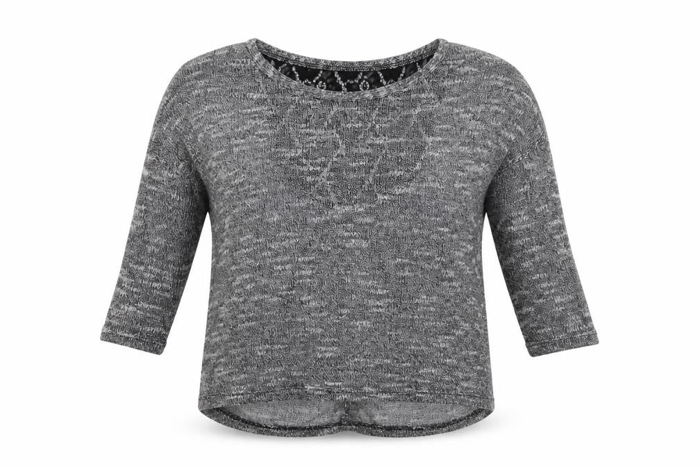 Ginger G Womens Grey  Knit Pullover Jumper Size S