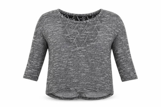 Ginger G Womens Grey  Knit Pullover Jumper Size S