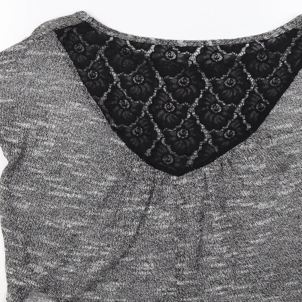 Ginger G Womens Grey  Knit Pullover Jumper Size S
