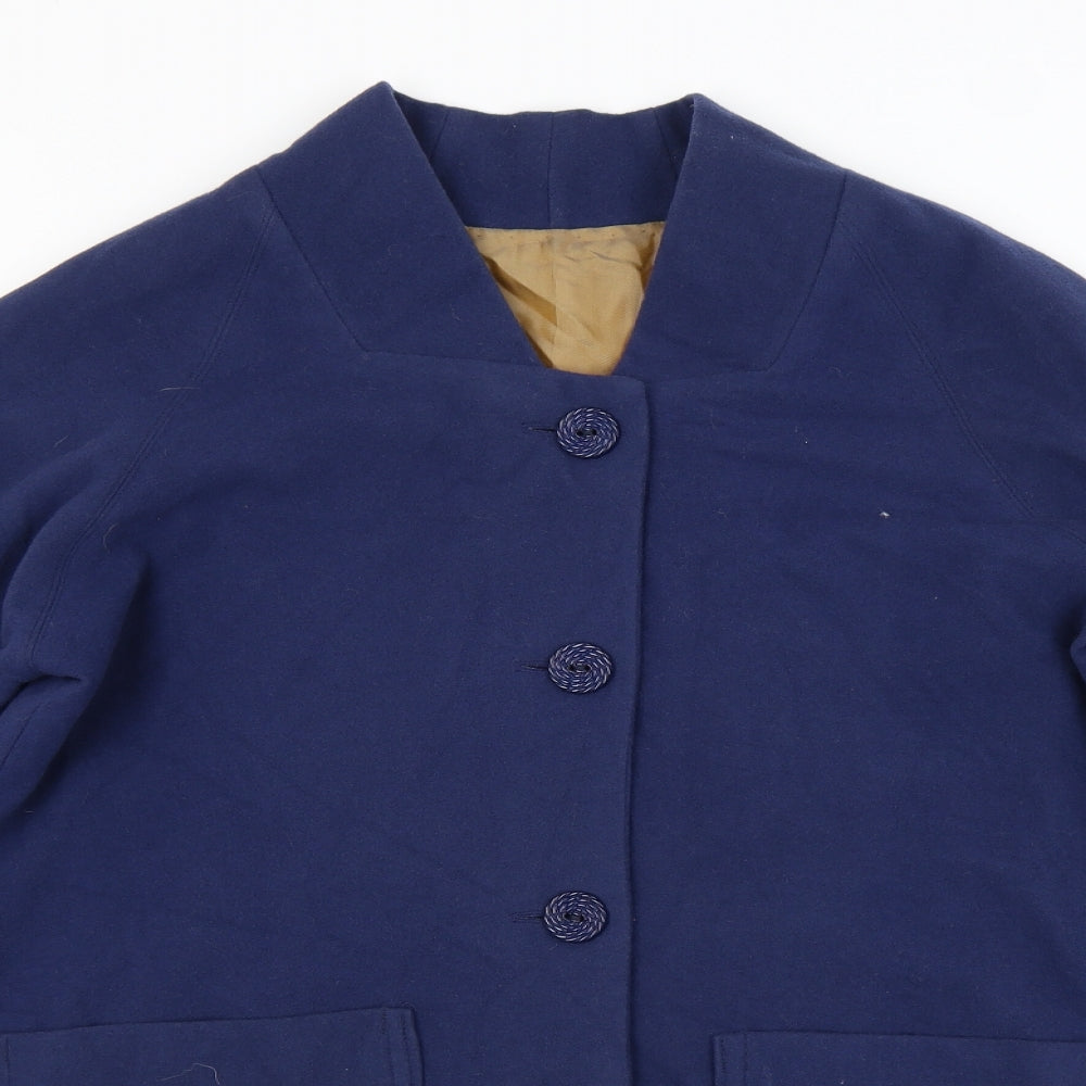 Preworn Womens Blue   Overcoat Coat