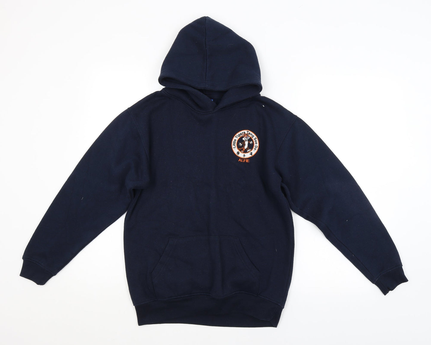Preworn Boys Blue   Pullover Hoodie Size 9-10 Years