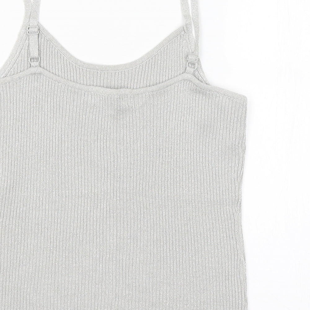 FRANK SAUL Womens Grey   Basic Tank Size M