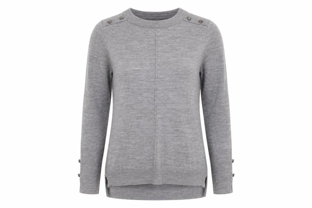 Primark Womens Grey   Pullover Jumper Size 6