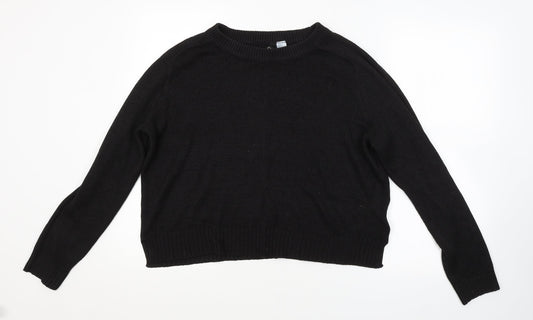 H&M Womens Black   Pullover Jumper Size L