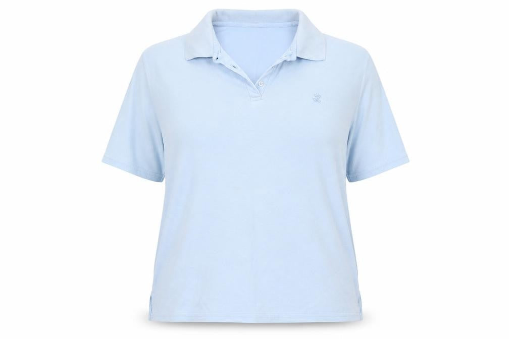 Beaumonde Womens Blue   Basic Polo Size 18