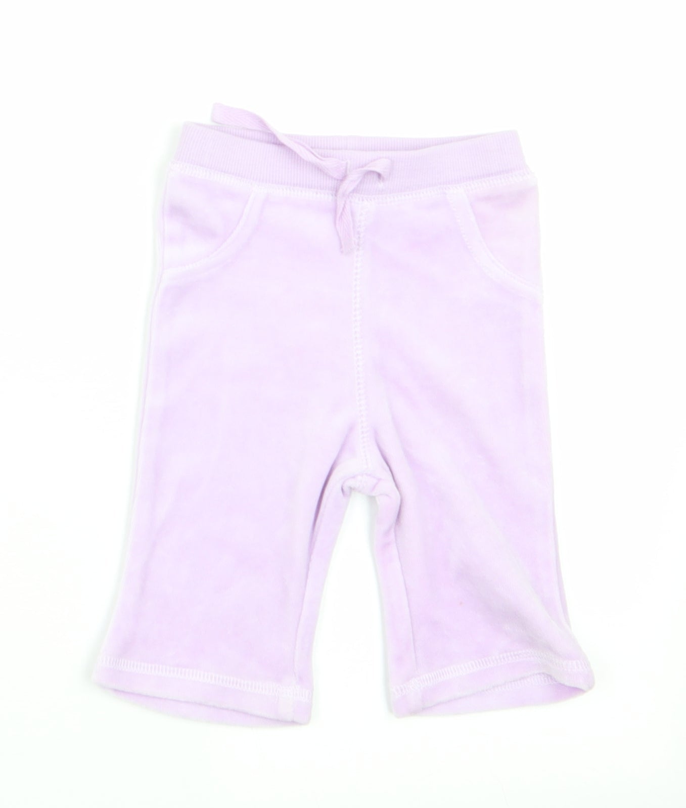 George Girls Purple   Jogger Trousers Size 0-3 Months  - Velvet feel
