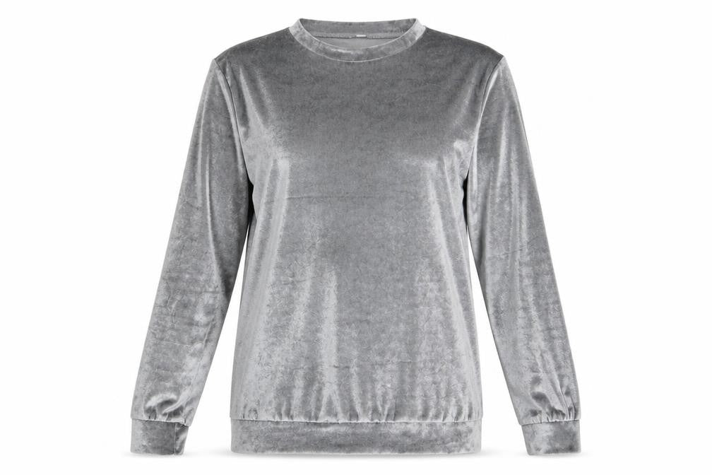 Preworn Womens Silver Solid   Pyjama Top Size S